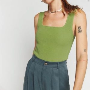 Reformation Julia ribbed sweater tank